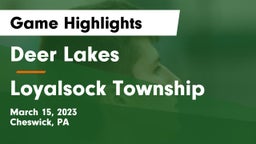 Deer Lakes  vs Loyalsock Township  Game Highlights - March 15, 2023