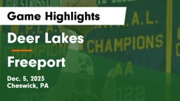 Deer Lakes  vs Freeport  Game Highlights - Dec. 5, 2023