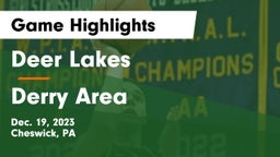 Deer Lakes  vs Derry Area Game Highlights - Dec. 19, 2023