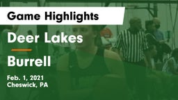 Deer Lakes  vs Burrell  Game Highlights - Feb. 1, 2021