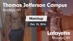 Matchup: Thomas Jefferson vs. Lafayette  2016