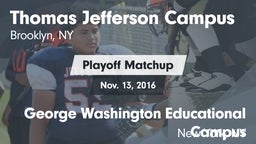 Matchup: Thomas Jefferson vs. George Washington Educational Campus 2016