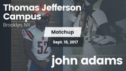 Matchup: Thomas Jefferson vs. john adams 2017