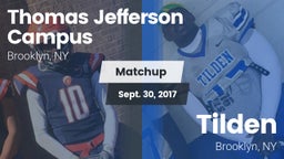 Matchup: Thomas Jefferson vs. Tilden  2017