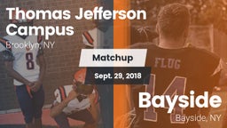 Matchup: Thomas Jefferson vs. Bayside  2018