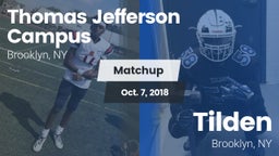 Matchup: Thomas Jefferson vs. Tilden  2018