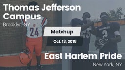 Matchup: Thomas Jefferson vs. East Harlem Pride 2018