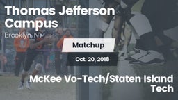 Matchup: Thomas Jefferson vs. McKee Vo-Tech/Staten Island Tech 2018
