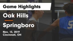 Oak Hills  vs Springboro  Game Highlights - Nov. 13, 2019