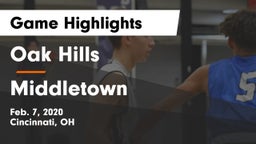 Oak Hills  vs Middletown  Game Highlights - Feb. 7, 2020