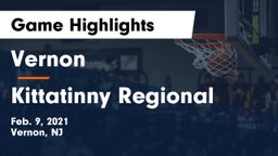 Vernon  vs Kittatinny Regional  Game Highlights - Feb. 9, 2021