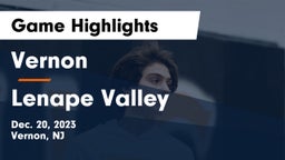 Vernon  vs Lenape Valley  Game Highlights - Dec. 20, 2023