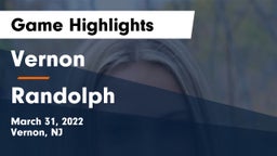 Vernon  vs Randolph  Game Highlights - March 31, 2022