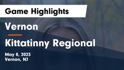 Vernon  vs Kittatinny Regional  Game Highlights - May 8, 2023