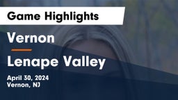 Vernon  vs Lenape Valley  Game Highlights - April 30, 2024
