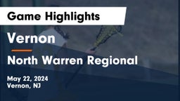 Vernon  vs North Warren Regional  Game Highlights - May 22, 2024