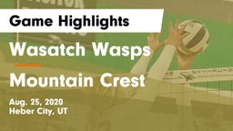 Wasatch Wasps vs Mountain Crest  Game Highlights - Aug. 25, 2020
