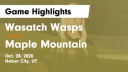 Wasatch Wasps vs Maple Mountain  Game Highlights - Oct. 28, 2020