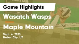 Wasatch Wasps vs Maple Mountain  Game Highlights - Sept. 6, 2023