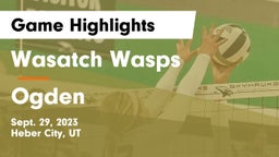Wasatch Wasps vs Ogden  Game Highlights - Sept. 29, 2023