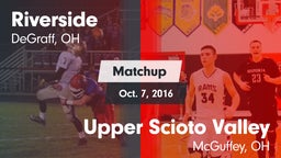 Matchup: Riverside High vs. Upper Scioto Valley  2016