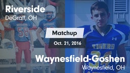 Matchup: Riverside High vs. Waynesfield-Goshen  2016