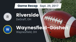 Recap: Riverside  vs. Waynesfield-Goshen  2017