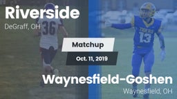 Matchup: Riverside High vs. Waynesfield-Goshen  2019