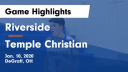 Riverside  vs Temple Christian  Game Highlights - Jan. 10, 2020