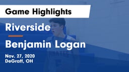 Riverside  vs Benjamin Logan  Game Highlights - Nov. 27, 2020