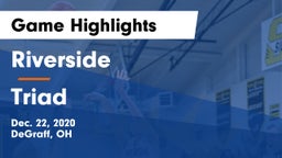 Riverside  vs Triad  Game Highlights - Dec. 22, 2020
