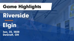 Riverside  vs Elgin  Game Highlights - Jan. 23, 2020