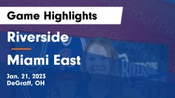 Riverside  vs Miami East  Game Highlights - Jan. 21, 2023