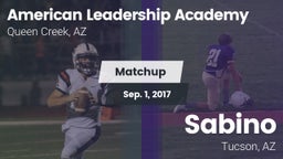 Matchup: American Leadership vs. Sabino  2017