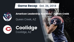 Recap: American Leadership Academy - Queen Creek vs. Coolidge  2018