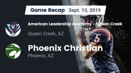 Recap: American Leadership Academy - Queen Creek vs. Phoenix Christian  2019