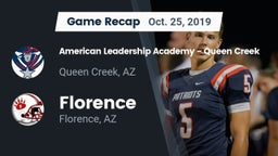 Recap: American Leadership Academy - Queen Creek vs. Florence  2019