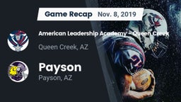 Recap: American Leadership Academy - Queen Creek vs. Payson  2019