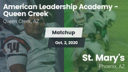 Matchup: American Leadership vs. St. Mary's  2020