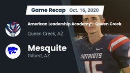 Recap: American Leadership Academy - Queen Creek vs. Mesquite  2020