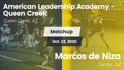 Matchup: American Leadership vs. Marcos de Niza  2020