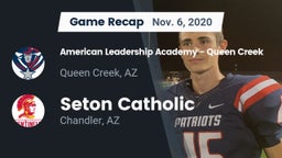 Recap: American Leadership Academy - Queen Creek vs. Seton Catholic  2020
