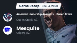 Recap: American Leadership Academy - Queen Creek vs. Mesquite  2020