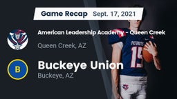 Recap: American Leadership Academy - Queen Creek vs. Buckeye Union  2021
