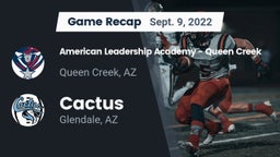 Recap: American Leadership Academy - Queen Creek vs. Cactus  2022