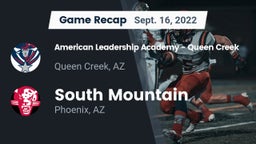 Recap: American Leadership Academy - Queen Creek vs. South Mountain  2022