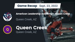 Recap: American Leadership Academy - Queen Creek vs. Queen Creek  2022