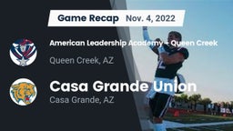 Recap: American Leadership Academy - Queen Creek vs. Casa Grande Union  2022
