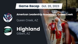 Recap: American Leadership Academy - Queen Creek vs. Highland  2023