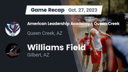 Recap: American Leadership Academy - Queen Creek vs. Williams Field  2023